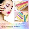 50 Pcs Glitter Nail File Colorful Nail Buffers Double Sided Emery Nail Filer Manicure and Pedicure Nail File Strips Pedicure Tools for Women Girls Shaping Smoothing Toenails and Fingernails, 5 Colors