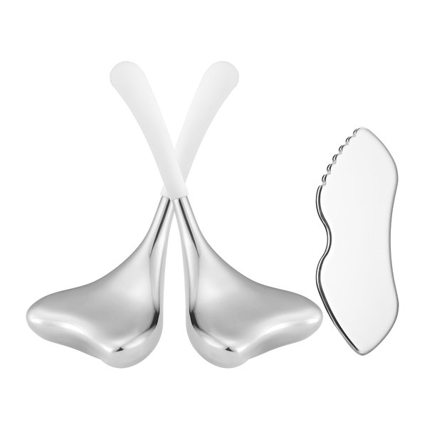 Running man Cryo Sticks -Unbreakable Stainless Steel and Special Design,Ice Globes -Facial Skin Care Tools for Women Face Eyes,Gua Sha Facial Tools -Tighten Skin Massage Tool,Cooling Spa Globes