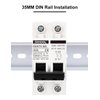 30 Amp 12V-400V AC DC Miniature Circuit Breakers (10A 15A 20A 25A 40A 50A 60A Optional) for Solar Panel PV System - Disconnect Switch, AC 110V DIN Rail MCB