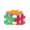 Polydron Hashmag Class Set - Unique 72 Piece Rainbow Coloured Magnetic Education Construction Toy - Age 3 4 5 6 7