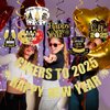 Gold Cheers To 2025 Happy New Year Banner and New Years Hanging Swirls, New Year Eve Banner 2025 Happy Nye Banner 2025 for Happy New Year Party Decorations 2025, New Years Eve Party Supplies 2025