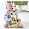 Interactive 3D Teethers Musical Baby Toy-Plush Stroller Hanging Doll for Infant Babies Stuffed Animal Activity Soft Toys with Multi-Sensory Crinkle, Rattle & Textures for Tummy Time 0-3 Years Cow