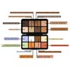 FantasyDay 16 Colors Cream Contour Face Concealer Palette, Full Coverage Concealer, Long Lasting, Hydrating, Corrects Dark Circle, Acne Blemish, 11 Brushes