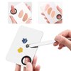 Makeup Spatula,Korean Spatula Makeup Stainless Steel Makeup Spatula and Palette Set,Professional Foundation Spatula Facial Cosmetic Makeup Tool (6 Powder Puff +1Spatula+1 Rectangle Palette).
