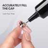 GAOY Rhinestone Glue for Nails, 15g UV Nail Gem Glue Gel, 3D Nail Art Gel for Nail Charms, Gems and Jewels Decoration