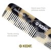 Kent OT TW 4.5" Fine Tooth Comb and Wide Tooth Comb Pocket Comb - Handmade Hair Comb for Men for Hair Combs, Beard Comb and Mustache Comb - Combs for Women and Kids, Saw Cut and Hand Polished