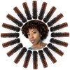 BECUS 3Packs 20inch Saniya Kenzie Curl Short Curly Crochet Braids Hair Extension for Black Women Curl Diameter (16mm) Tapered Cut Jamaican Bounce Jumpy Wand Hair Extensions(#1B/30)