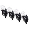Yardwe 4pcs Miniature Led Wall Sconces 1: 12 Scale Wall Sconces Model Tiny Wall Lights Dollhouse Wall Lamp Sand Table Sconce Light for Doll House Decorations