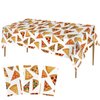 Lebeili 3Pcs Pizza Party Tablecloth, Pizza Party Birthday Table Cover for Pizza Theme Party Supplies Decorations