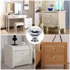 YourGift 30 Pack Drawer Knobs Diamond Shaped Crystal Glass 30mm Cabinet Knobs Pull Handle (30 mm, 30 Pack, Silver)