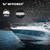 WFPOWER LED Spreader Lights for Boat, 6.3inch 2 Pack 72W Waterproof T-Top Boat Spreader Light Deck Dock Marine Spreader Flood Lights, COB Spotlight 12V White Marine LED Light for Boat Pontoon Fishing