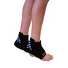 KidSole RX Gel Sports Sock for Kids with Heel Sensitivity from Severs Disease, Plantar Fasciitis (Kid's 2-7, Black)