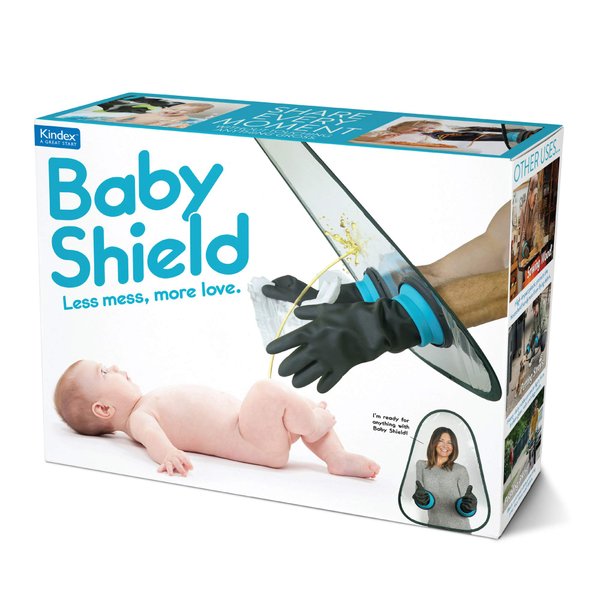 Prank-O Baby Shield Prank Gift Box – Empty Box for Wrapping Real Presents – Hilarious Fake Packaging for Birthdays, Christmas, and Holidays – Fun Gag Gift Box for New Parents, Baby Showers