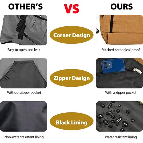 ZIOZERTT Garden Apron, Harvest Gardening Aprons with Pockets for Women and Men, Canvas Gardening Supplies Tool Belt, Gardening Gifts for Mom, Dad, Gardeners