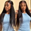 UNICE 12A Silk Yaki Straight Human Hair Weave 3 Bundles Unprocessed Virgin Real Human Hair Weft Sew in Human Hair Extensions for Women 16 18 20 inch
