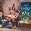 Christmas Nativity Scene Door Cover Merry Christmas Door Banner Backdrop Nativity Banner for Front Door Porch Holidays Decorations, 35 x 71 Inch
