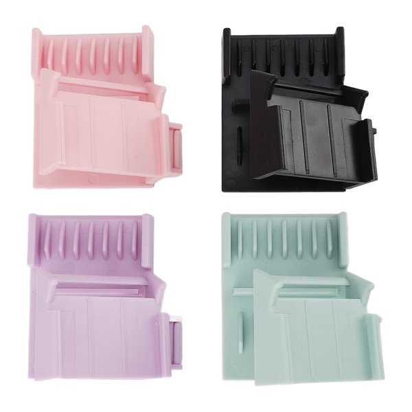 Saluaqui Hair Trimmer Clipper Guard Combs, Nozzle Clipper Guard, Hair Clippers Trimmers Attachment with Positioning Comb, Removing Split Ends, for All Ages, Easy to Use, 4 Colors