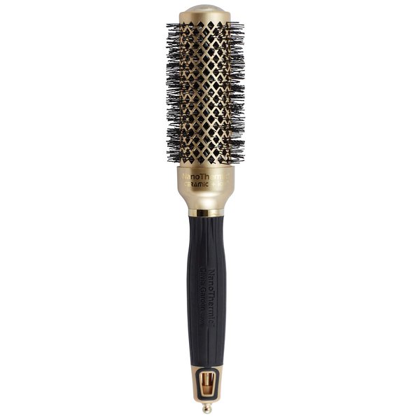 Olivia Garden NanoThermic Ceramic + Ion Hair Brush - 50th Anniversary Special Edition NT-34G (1 1/4")