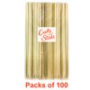 CraftySticks 9.5 Inch Flat Bamboo Skewers Eco-Friendly, Sturdy, Reusable, Kebabs, Grilling, BBQ, (2,500 Pack)