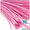 The Crafts Outlet Chenille Stems, Pipe Cleaner, 20-inch (50-cm), 50-pc, Fuchsia