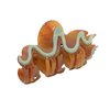 Two Oh One Hair Claw Clip Squiggly Cellulose Accetate Strong Hold Women's Accessory for all Hair Types, Mint Chocolate