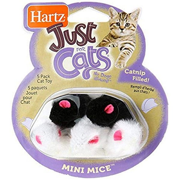 Hartz Just for Cats Mini Mice Cat Toy (5 Pack)