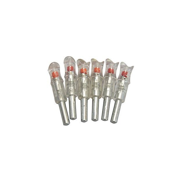 JIEXI HWYP Automatically Bow String Activated Lighted Crossbow Arrow Nocks Pack of 6