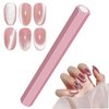 Cat Eye Magnet for Nails, Nail Magnet Cat Eye Gel Nail Polish Magnet Nail Magnets for Nail Art, Double-Ended Strong Magnetic Nails Polish Wand Nail Art Magnet for Nail Art Lovers DIY Manicure (Pink)