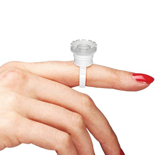 COOSKIN 100pcs Pigment eyelash glue holder eyelash supply holder for Eyelash Grafting,Quick Fan Blossom(without ring)