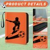 Soccer Card Binder 4-Pocket Trading Card Binder with 400 Card Sleeves Portable Card Album Case for Card Collection Soccer Star Sports Cards Display Case(400 Pocket Soccer)