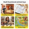 SOUMEL Farm Aniaml Toys for Toddlers 3-5-7 Kids, 24 Realistic Animal Figures Including A Stable and Props, Play Mat, Zootopia Toy Animals Figurines, Playset for Boys and Girls Birthday Gift