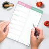 Magnetic Meal Planning Pad for Fridge - 10" x 7" Meal Planning Pad with Tear Off Shopping List. 52 Weeks Undated for Meal Planner and Grocery List with Magnet