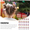 Angoily 24pcs Windmill Hairpin Pinwheel Hair Bows Cartoon Hair Kids Favor Gift Hair Barrettes Pinwheel Hair Clips Kids Hair Mini Clips for Hair Girls Metal Iron Clip Child Accessories
