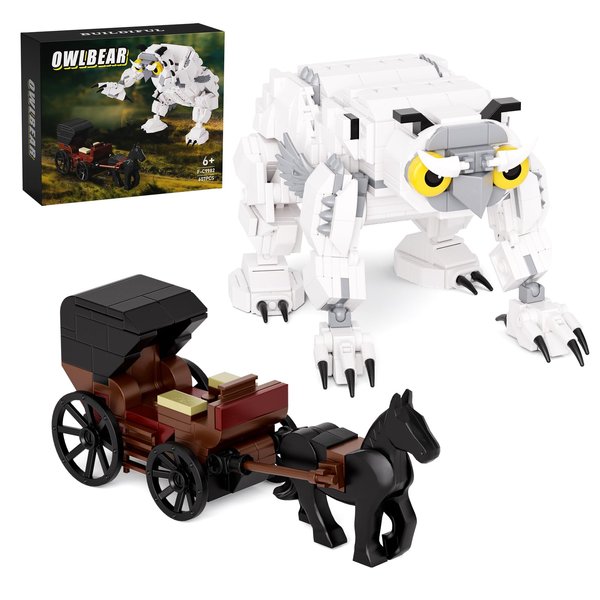 Owlbear Building Block Set Compatible with Lego, Honor Amongest Thief Monster Building Movie Toys Set, Creative Gift for Game Lovers Film Fans Halloween Christmas Friends 8+