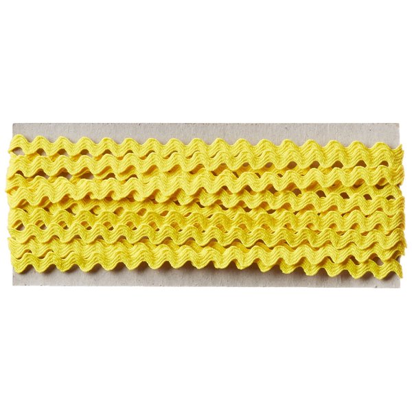 Wright Products Wrights 117-400-086 Polyester Baby Rick Rack Utility Trim, Canary, 4-Yard