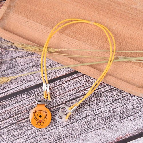 Hearing Aid Clips Hearing Aids Holder Protector Protection for BTE and ITE with Cartoon Design (Tiger)