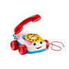 Fisher-Price Toddler Pull Toy Chatter Telephone Pretend Phone with Rotary Dial and Wheels for Walking Play Ages 1+ years