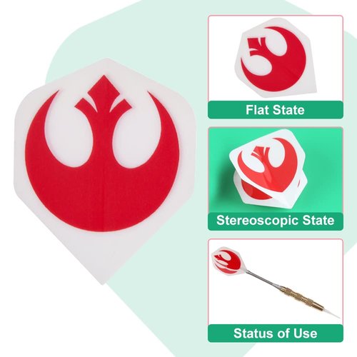 Yetaha 12PCS National Flags Dart Flights Flag Flight Professional Darts Sport Accessory for Practise