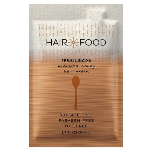 Hair Food Moisturizing Hair Mask for Curly Hair, Manuka Honey, Paraben & Dye Free 1.7 fl oz, 10 Count