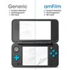 amFilm Nintendo 2DS XL Screen Protector Pack, [2 GLASS Top, 4 PET Bottom] Screen Protectors for New Nintendo 2DS XL 2017 (6 Protectors in Package)