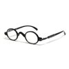 Calabria R314/R501S Vintage Retro Metal Reading Glasses +1.25 Black for Men & Women Designer Professor Round One Power Readers