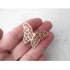 Generic Antique style gold or rose gold butterfly hair clip clamp barrettes (set of two) (Primary color: Gold)