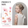 Molain 20 Sheets X-Ray Flowers Temporary Tattoos for Women, Watercolor Rose Lily Floral Tattoos Arm Fake Flower Tattoo Stickers Body Art Waterproof Tattoo Stickers