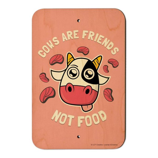 GRAPHICS & MORE Cows are Friends Not Food Vegan Vegetarian Funny Humor Home Business Office Sign