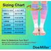 Doc Miller Calf Compression Sleeve Men and Women 20-30 mmHg, Shin Splint Compression Sleeve for Varicose Veins and Maternity 1 Pair ( Pink Violet White, Medium)