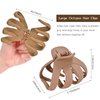 Lolalet Octopus Hair Claw Clips, 5 Pack Non-slip Jaw Clips Medium Hair Clamps for Thick Curly Long Hair, Wide Grip Hair Accessories for Women Girls -Style B