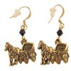 Nancy Neill Women's Gold Plated Pewter Necklace Horse and Cart Gold Earrings