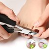 BEZOX Ingrown Toenail Clippers - Professional Nail Clippers for ingrown Nails for Seniors, Comfor Grip Long Handle Fingernail Clippers, Ergonomic Toenail Scissors - Premiun Stainless Steel