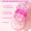 QrBxa 1 PCS Color Changing Lip Oil,Moisturizing Color Changing Lip Gloss,Non-sticky Nourishing Repairing Primer Lip Tint