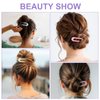 8 Pcs French Hair Pin U Shaped Hair Pins 4.5 Inch French Twist Hair Pin Acrylic French Pin for Women Girls Hairstyle Accessories